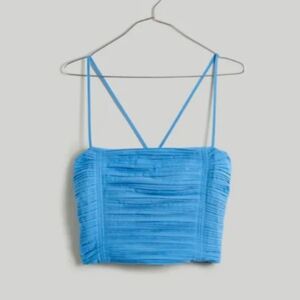 Madewell Crop Poplin Tube Top